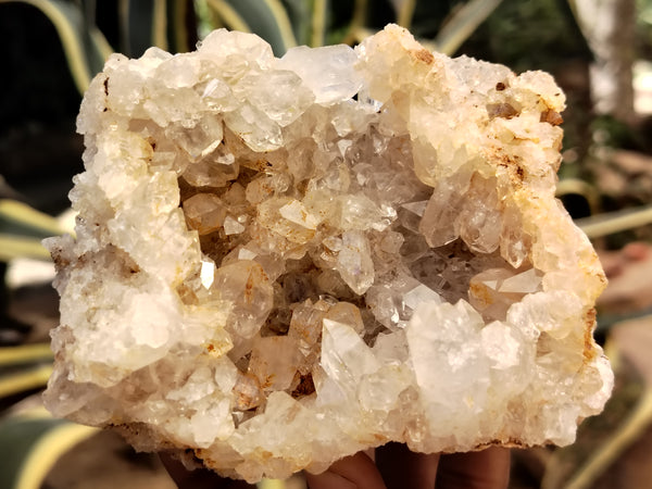 Natural Limonite Quartz Clusters x 4 From Solwezi, Zambia