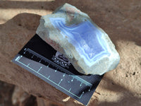 Natural Blue Lace Agate Geode Specimens x 6 From Nsanje, Malawi