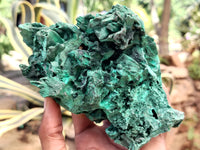 Natural Silky Malachite Specimens x 5 From Kasompe, Congo