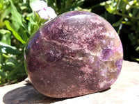 Polished Lepidolite Standing Free Forms x 2 From Zimbabwe