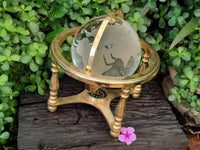 Polished Lead Glass World Globe - Sold Per Item - From China