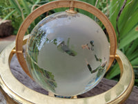 Polished Lead Glass World Globe - Sold Per Item - From China