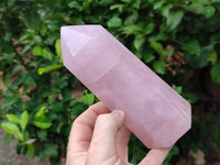 Polished Rose Quartz Points x 2 From Ambatondrazaka, Madagascar