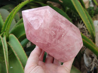 Polished Rose Quartz Points x 2 From Ambatondrazaka, Madagascar