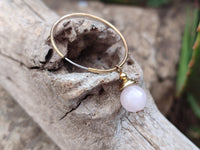 Hand Made Rose Quartz Hoop Earrings - Sold Per Pair - From Namibia