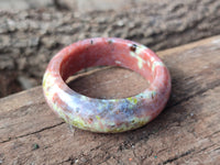 Polished Pink Feldspar Napkin Rings - Sold Per Item - From Australia