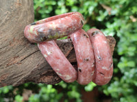 Polished Pink Feldspar Napkin Rings - Sold Per Item - From Australia