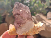 Natural Window Amethyst Quartz Clusters x 6 From Brandberg, Namibia