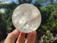 Polished Clear Quartz Crystal Balls x 3 From Madagascar