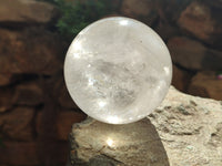 Polished Clear Quartz Crystal Balls x 3 From Madagascar