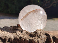 Polished Clear Quartz Crystal Balls x 3 From Madagascar