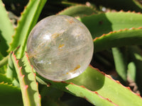 Polished Clear Quartz Crystal Balls x 3 From Madagascar