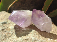 Natural Jacaranda Amethyst Quartz Crystals x 12 from Mumbwa, Zambia