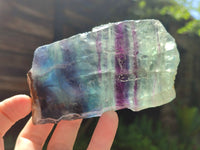 Polished On One Side Watermelon Fluorite x 6 From Uis, Namibia