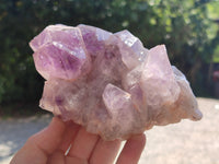 Natural Jacaranda Amethyst Quartz Clusters x 2 from Mumbwa, Zambia