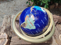 Polished Mixed Gemstone World Globe -Sold Per Item- From China