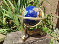 Polished Mixed Gemstone World Globe -Sold Per Item- From China