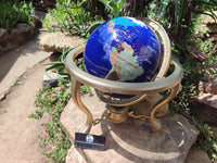 Polished Mixed Gemstone World Globe -Sold Per Item- From China