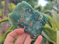 Polished On One Side Emerald Mtorolite Plates x 6 From Mutorashanga, Zimbabwe