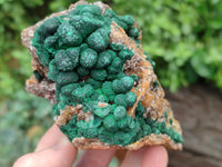 Natural Ball Malachite On Quartz Matrix Specimens x 2 From Kambove, Congo