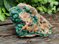 Natural Ball Malachite On Quartz Matrix Specimens x 2 From Kambove, Congo