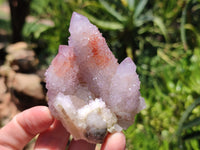 Natural Amethyst Spirit Quartz Clusters x 6 From Boekenhouthoek, South Africa