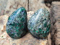 Polished Rare Emerald Mica In Matrix Free Forms x 12 From Mutoko, Zimbabwe