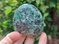 Polished Rare Emerald Mica In Matrix Free Forms x 12 From Mutoko, Zimbabwe