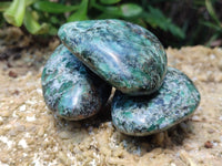 Polished Rare Emerald Mica In Matrix Free Forms x 12 From Mutoko, Zimbabwe