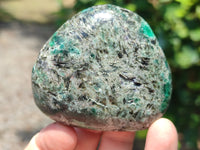 Polished Rare Emerald Mica In Matrix Free Forms x 12 From Mutoko, Zimbabwe