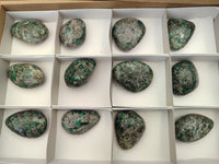 Polished Rare Emerald Mica In Matrix Free Forms x 12 From Mutoko, Zimbabwe