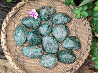 Polished Rare Emerald Mica In Matrix Free Forms x 12 From Mutoko, Zimbabwe