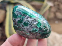 Polished Rare Emerald Mica In Matrix Free Forms x 12 From Mutoko, Zimbabwe