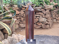 Polished Banded Tiger Iron Tower x 1 From Northern Cape, South Africa