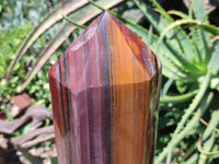 Polished Banded Tiger Iron Tower x 1 From Northern Cape, South Africa