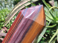 Polished Banded Tiger Iron Tower x 1 From Northern Cape, South Africa