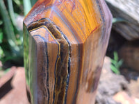 Polished Banded Tiger Iron Tower x 1 From Northern Cape, South Africa