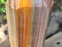 Polished Banded Tiger Iron Tower x 1 From Northern Cape, South Africa