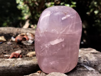 Polished Rose Quartz Standing Free Forms x 4 From Madagascar