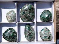 Polished Rare Emerald Mica In Matrix Free Forms x 6 From Mutoko, Zimbabwe