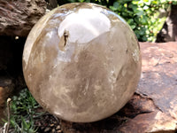 Polished Large Smokey Quartz Sphere / Ball x 1 From Madagascar