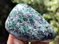 Polished Rare Emerald Mica In Matrix Free Forms x 12 From Mutoko, Zimbabwe