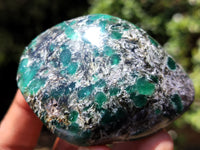 Polished Rare Emerald Mica In Matrix Free Forms x 12 From Mutoko, Zimbabwe