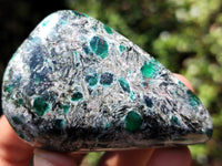 Polished Rare Emerald Mica In Matrix Free Forms x 12 From Mutoko, Zimbabwe