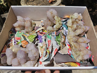 Natural Amethyst Spirit Quartz Clusters x 4 From Boekenhouthoek, South Africa