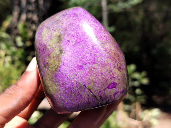 Polished Stichtite Standing Free Forms x 6 From Barberton, South Africa