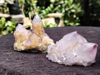 Natural Amethyst Spirit Quartz Clusters x 12 From Boekenhouthoek, South Africa