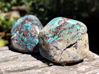 Polished Azurite Chrysocolla and Shattuckite Free Forms x 12 From Congo