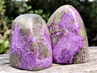 Polished Stichtite Standing Free Forms x 6 From Barberton, South Africa