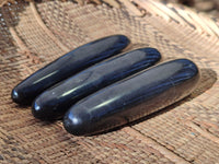 Polished Black Basalt Massage Wands x 12 From Madagascar